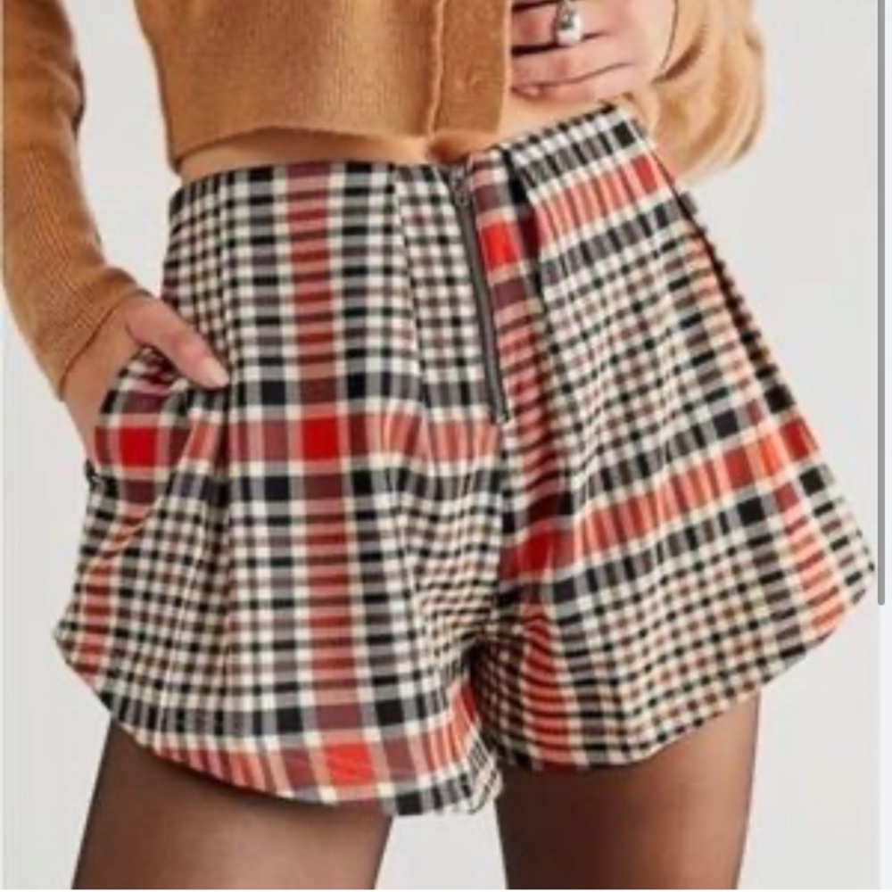 Free people Mayfair Pleated Shorts